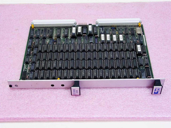 DY-4 Systems SVME-328 VME single board computer module – front component side view showing dense IC population and aluminum front panel