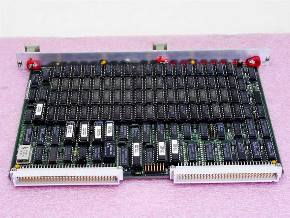 DY-4 Systems PD-SVM328 VME board — reverse angle showing underside edge connectors and red capacitor markers