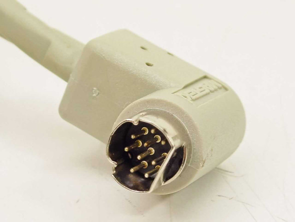 MagTek 22017513 close-up of right-angle multi-pin male connector with gold pins visible