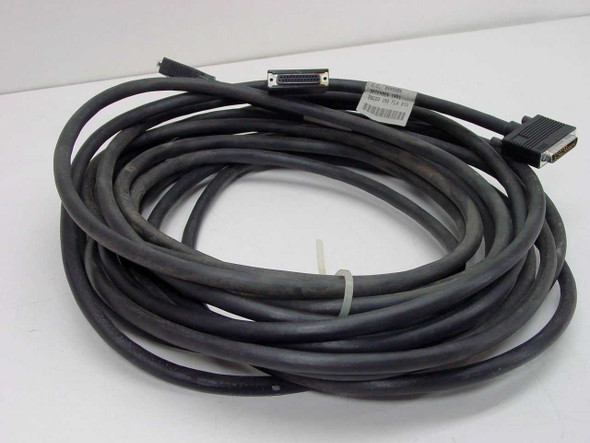 IBM 21F9350 9835 V.24 Enhanced 50ft cable coiled — full cable view showing length and dark gray jacket