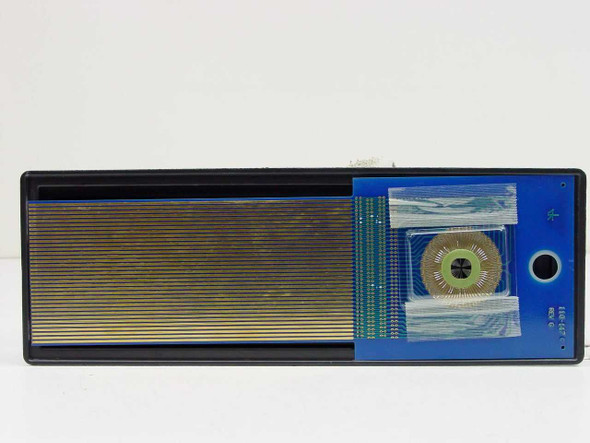 MIR DAS Device 110-117C — top view with central disk head element sealed in protective plastic bag over PCB