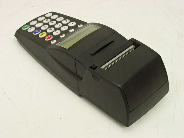 Banksys C-ZAM Smash Merchant Unit – rear three-quarter view showing thermal printer paper slot and card reader slot