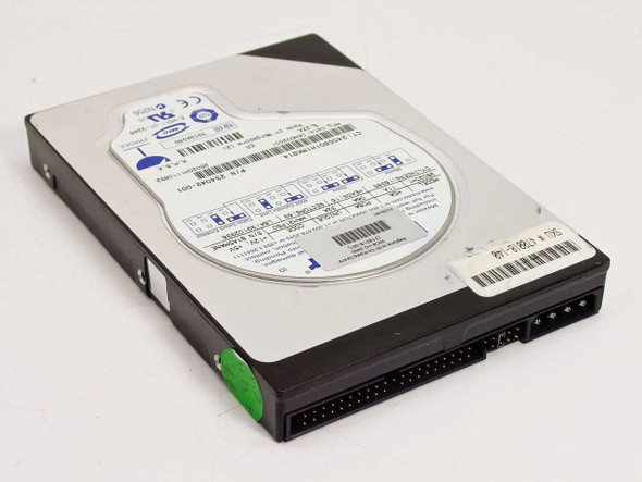 Compaq 218318-001 20GB IDE hard drive — top label view showing model and interface connector