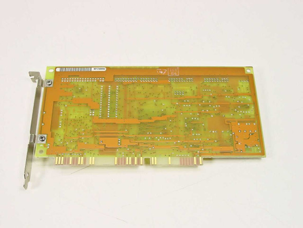 Western Digital WD1003V-MM1 ISA hard drive controller card — solder side (bottom) showing ISA edge connector and PCB trace layout
