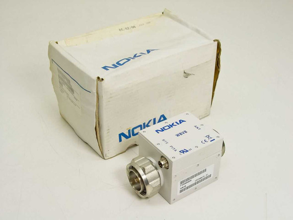 Nokia WBVB CS7299413 mast head amplifier module shown with original Nokia cardboard box