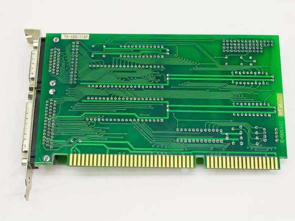 Feedback 15437A 16-Bit MICA Interface ISA Card PCB rear/solder side view showing trace layout and ISA gold-finger edge connector
