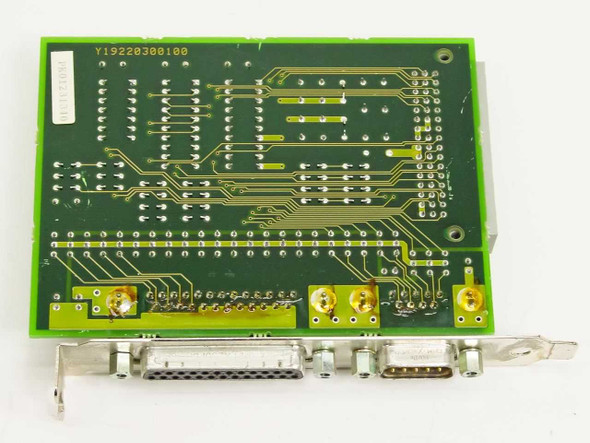 Epson PII-M1 PANT-SP I/O board solder side showing trace layout and DB25 connector