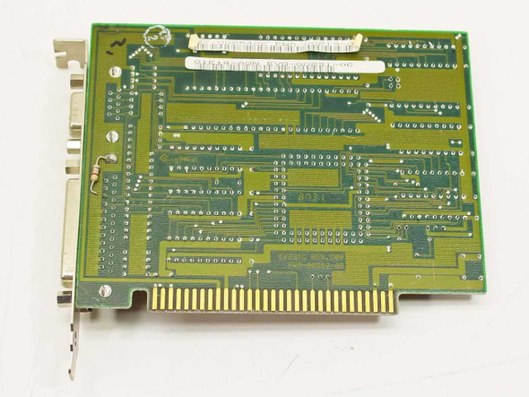 Everex Systems EV231C ISA I/O card – solder side (back of PCB) showing trace layout and ISA edge connector