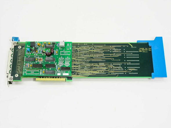 Sysgen PST100 30-02454-02 ISA tape adapter card – reverse PCB side showing ISA edge connector and solder traces