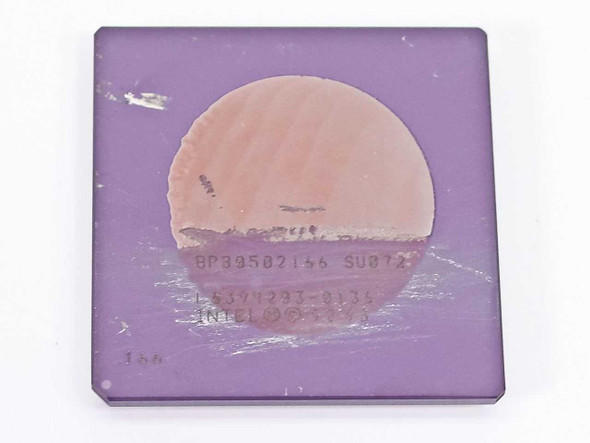 Intel Pentium 166MHz SU072 BP80502166 CPU — top label view showing sSpec and OPN markings