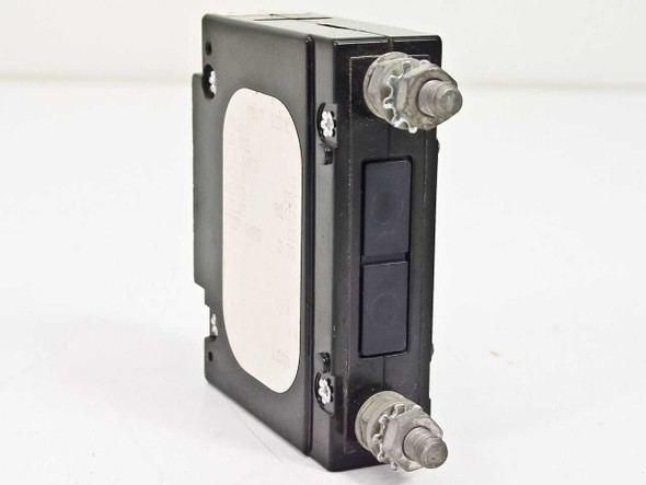 Airpax Single Phase 250V 3A AC Circuit Breaker – rear view showing terminal studs and reset button