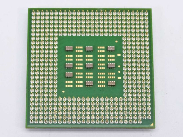 Intel Pentium 4 SL59V Socket 478 CPU bottom view showing full pin array in clean condition