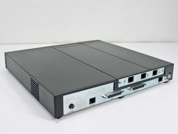 Ascend MBV-BRI4S-J – rear panel overview showing POWER DIN connector, CONTROL RJ-45, HOST 1 and HOST 2 DB-50 ports, and NET 1 RJ-45