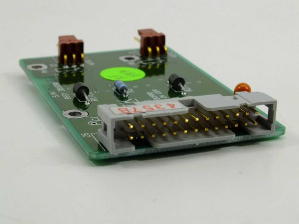 Guzik 4610 Board Assy 301690 head interface PCB — angled front view showing multi-pin card edge connector and indicator LEDs