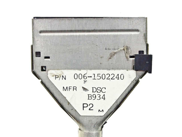NCR 3005408 cable connector close-up showing P/N 006-1502240 MFR DSC B934 P2 label