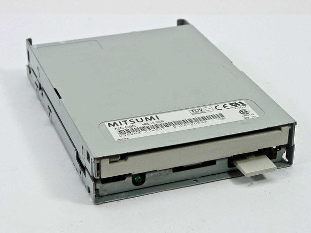 Mitsumi D359M3 1.44MB 3.5-inch internal floppy disk drive front view showing slot and Mitsumi label, no faceplate