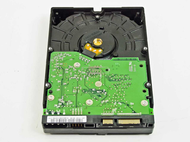 Western Digital WD800 PCB bottom view showing controller board and SATA connector