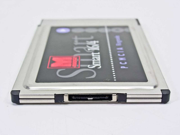Bottom edge of Madge Smart 16/4 PCMCIA Ringnode showing the RJ-45 Token Ring connector port