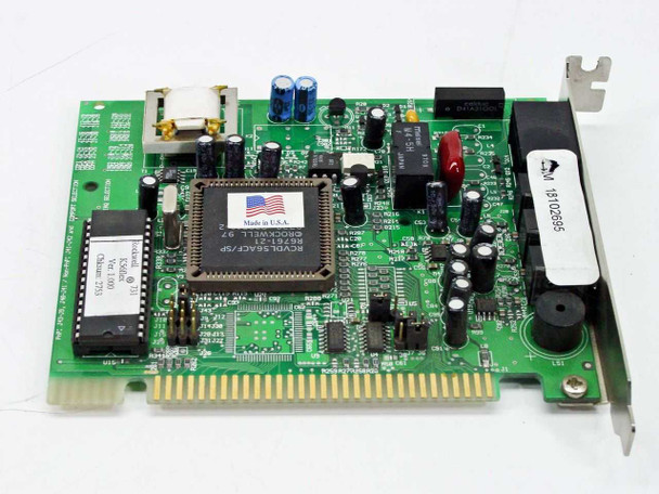 Rockwell 1700-0005-02 ISA modem card — top view showing RCVDL56ACF/SP Rockwell chipset label and board components