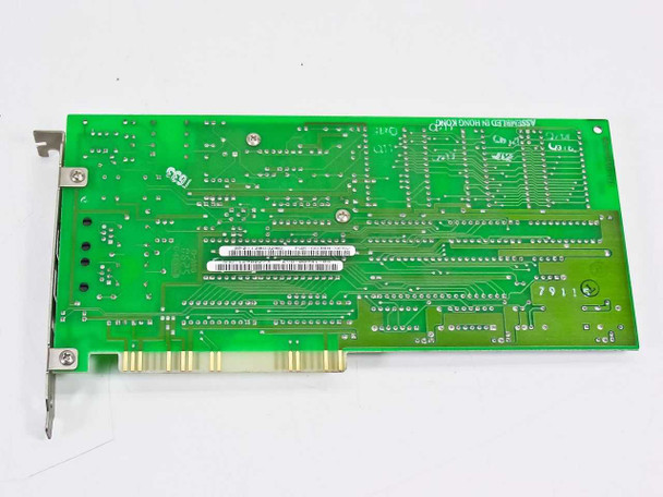 Everex EV-941 ISA modem card – PCB reverse side showing full 8-bit ISA edge connector and solder side
