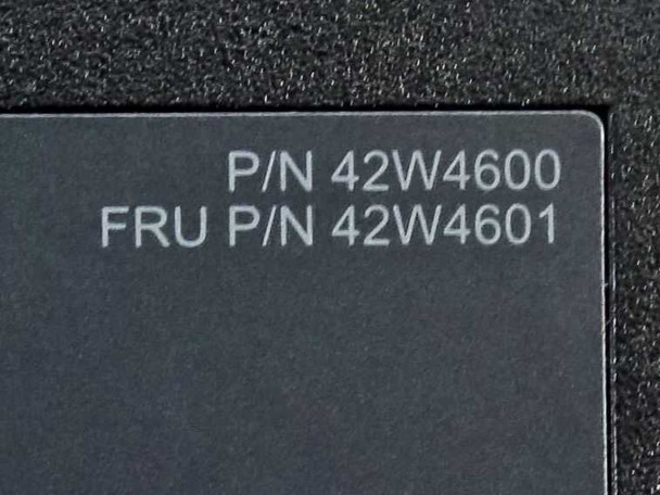Lenovo ThinkPad Mini Dock label close-up showing P/N 42W4600 and FRU P/N 42W4601