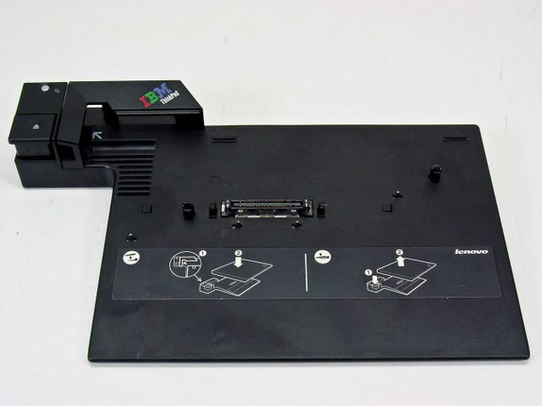 Lenovo ThinkPad Mini Dock Type 2505 – top and front view showing IBM ThinkPad logo and docking bay