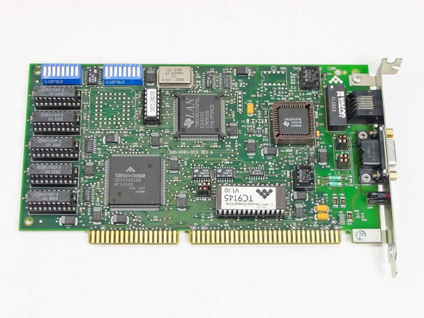 Thomas-Conrad TC9145 Token Ring card – top-down front view showing full PCB layout, main controller chip, and board revision label
