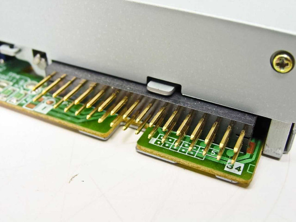 HP D2035-60121 floppy drive – close-up of 34-pin floppy ribbon interface connector on PCB