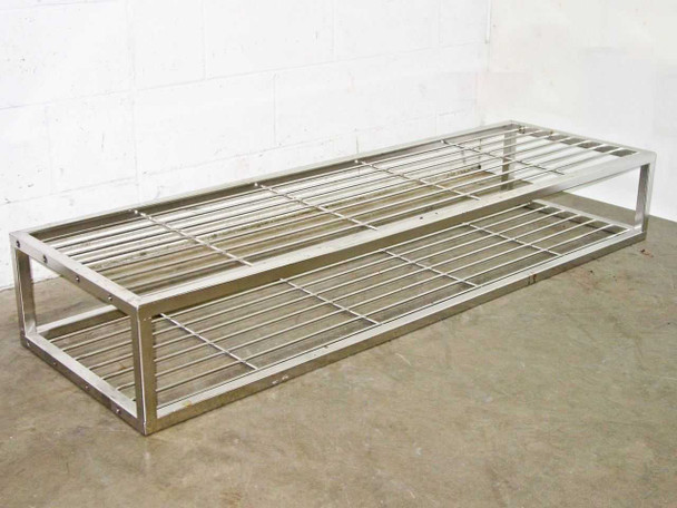 NTA Industries KD1513 UltraClean Series 1500 shelf unit – horizontal configuration showing two-tier wire-bar shelf assembly