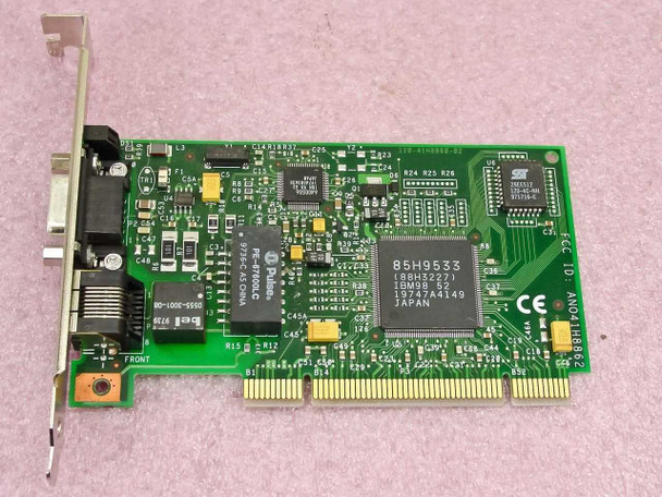 IBM PCI Token Ring Network Card 01L1968 — front PCB view showing IBM 85H9533 controller chip and PCI edge connector