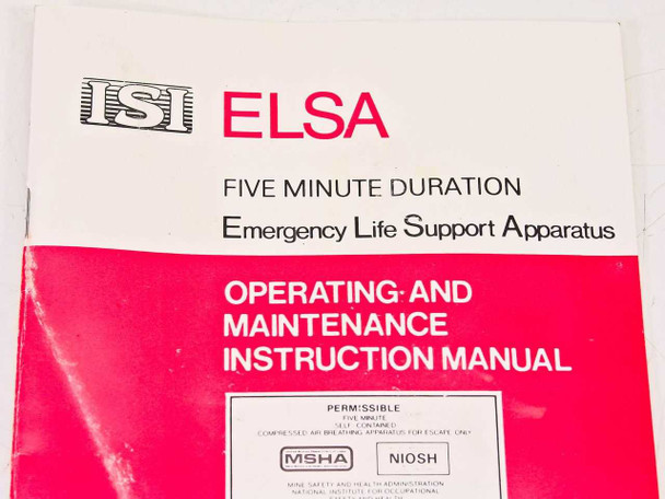 International Safety Instruments Emergency Life Support Apparatus (ELSA - 5)