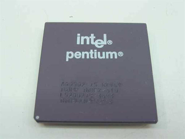 Intel Pentium SX969 A80502-75 75MHz CPU — top view showing Intel Pentium logo and printed markings