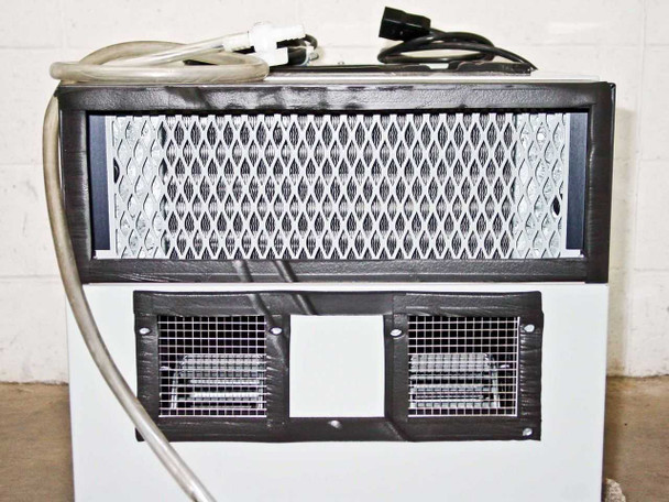 McLean Midwest AH30-0516-001 – top/side view showing condenser mesh screen, power cable, and refrigerant line fitting
