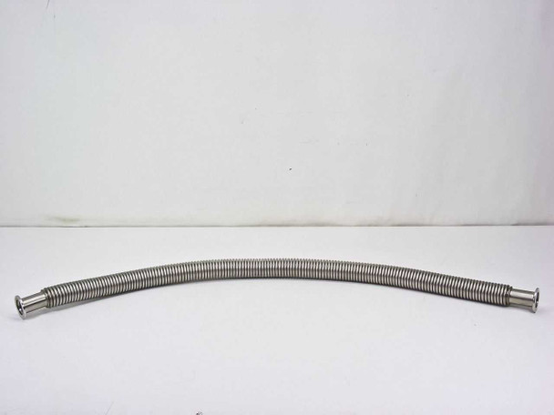 QF Stainless Steel Vacuum Pump Flex Hose 3 Feet (1 9/16")