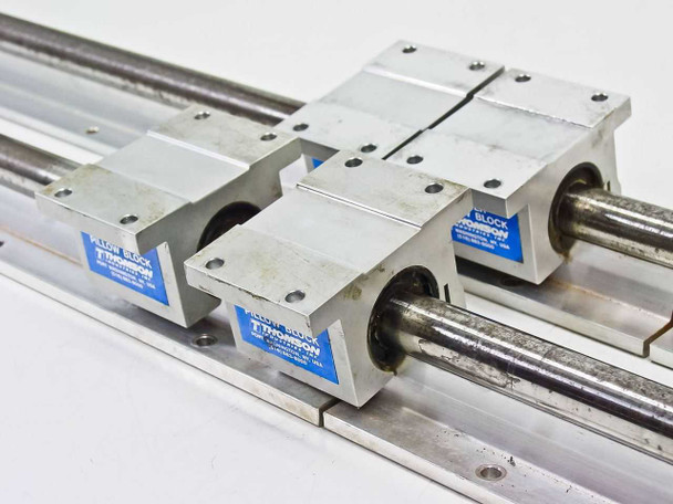 Thomson Industries Inc SPB 10 OPN (4) Super Open Pillow Block W/ Rails 48" long