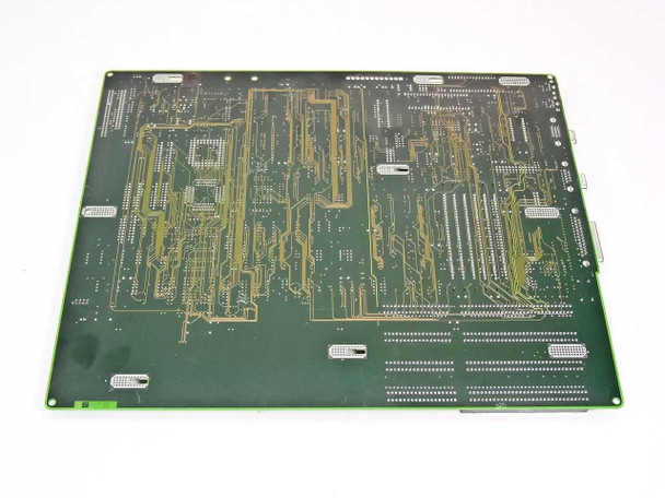 Epson 723-MA PII-M1 motherboard PCB solder side showing gold trace patterns on green board