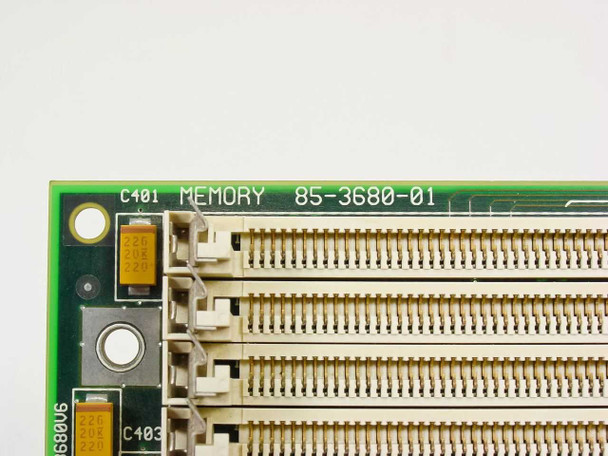 Zenith 85-3680-01 Memory Board – close-up of left SIMM bank with silk-screen label reading MEMORY 85-3680-01