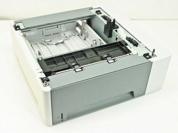 HP Q7817A 500-Sheet LaserJet input feeder tray – top-front angled view showing open paper compartment