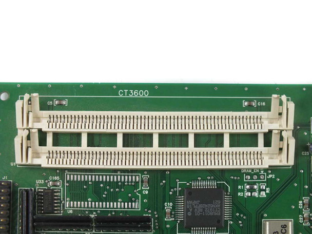 CT3600 audio card PCB — component side showing Creative CT2502-SDQ chipset and onboard SIMM socket