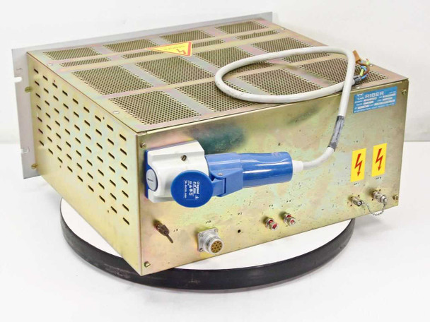 Riber 40I 1000 Ion Pump Power Supply – rear view showing Legrand P17 industrial power plug and multi-pin circular connector