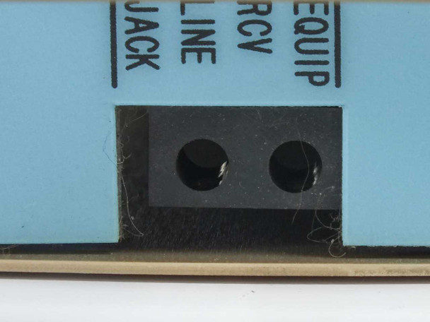 Motorola SGLF1060A – front edge panel close-up showing dual-hole connector port and printed indicators