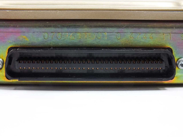 Motorola SGLF1060A – rear edge close-up showing wide multi-pin backplane connector and board markings
