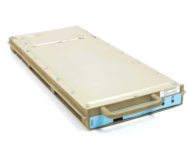 Motorola SGLF1060A Microcite Scan XPA Transceiver Line Card – top cover view showing gold-tan enclosure with carry handle