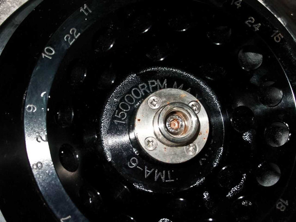 TMA-6 rotor close-up showing 15000 RPM max speed engraving and rotor hub detail
