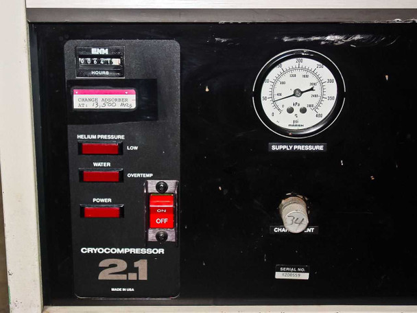 Varian 323-0012 Cryocompressor 2.1 High Vacuum Cryo Pump 208 VAC Phase-1