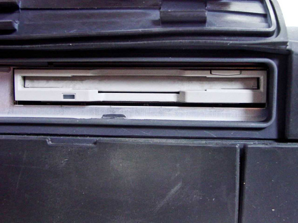 Anritsu MD6430A built-in 3.5-inch floppy disk drive bay — close-up of FDD slot in the front housing