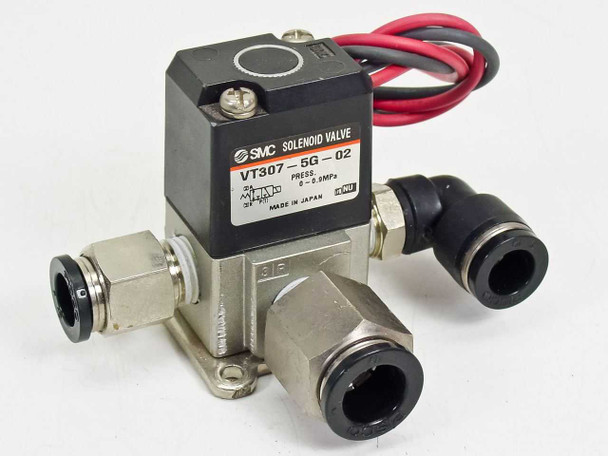SMC 3 Port 24 Volt Direct Operated Solenoid Valve (VT307-5G-02 NU)