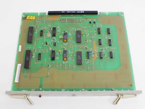 Nortel Meridian QPC574A Digital Receiver Card – top-down view of component side showing ICs, chip array, and card edge connector