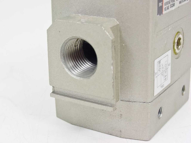 SMC AV3000-03G-5DZ – left port view showing 3/8 NPT threaded female inlet port