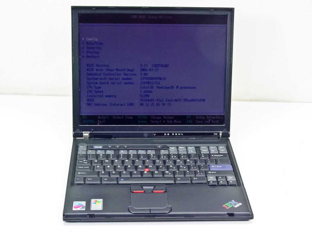 IBM 23795VU T42 1.6GHz Pentium M 512MB Ram 40GB HDD